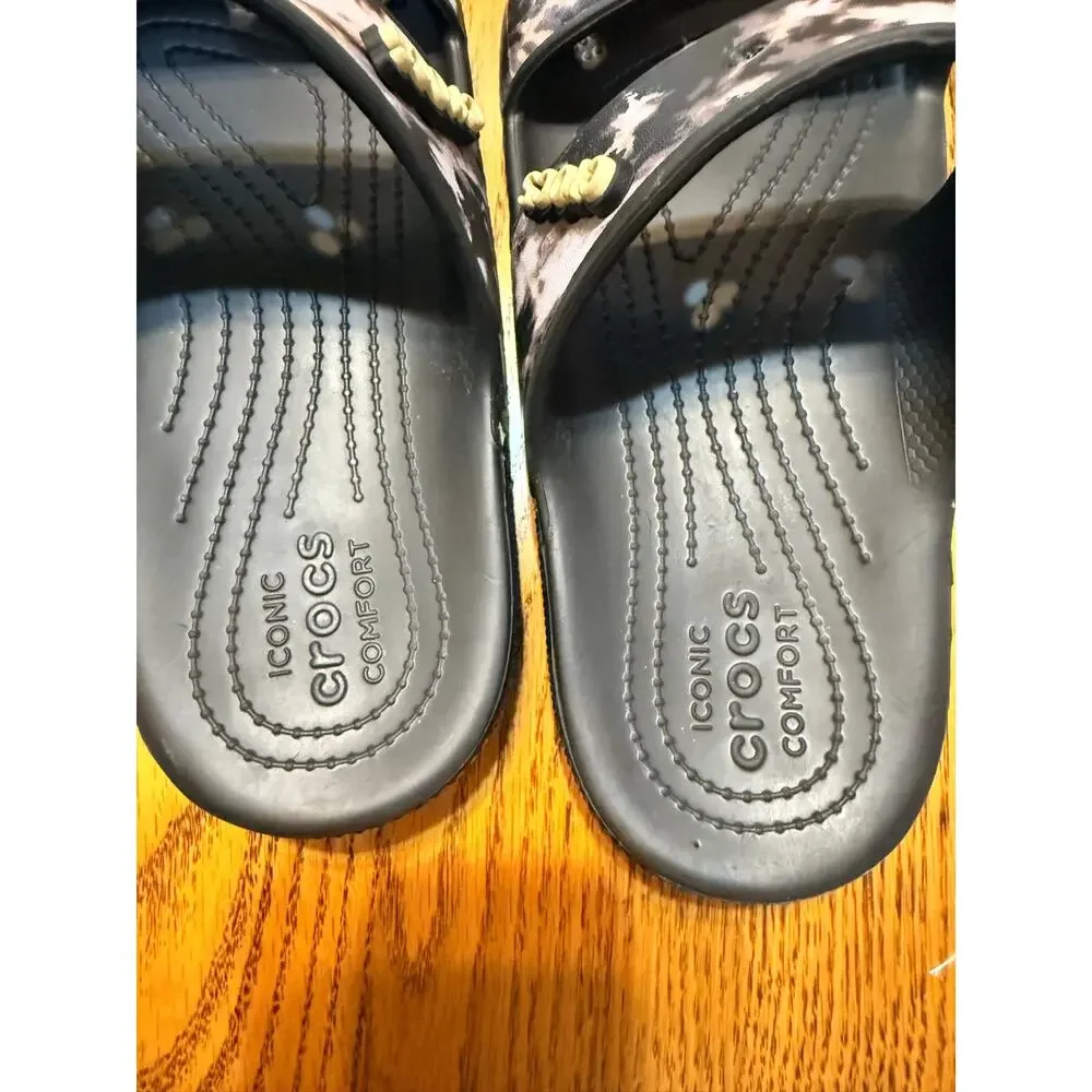 Unisex Sandal Crocs Classic Sandal - Tie-Dye Graphics Mens  8  Women's 10